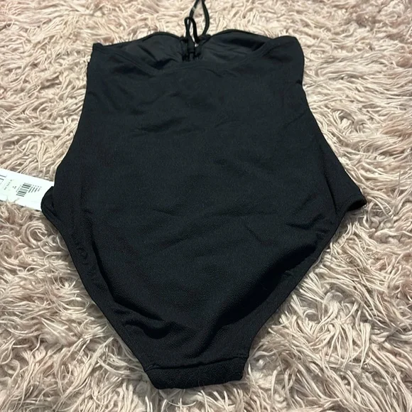 NWT Anthropologie-JETS Australia Joali Tie Front Bandeau One Piece Swims… - Picture 7 of 16